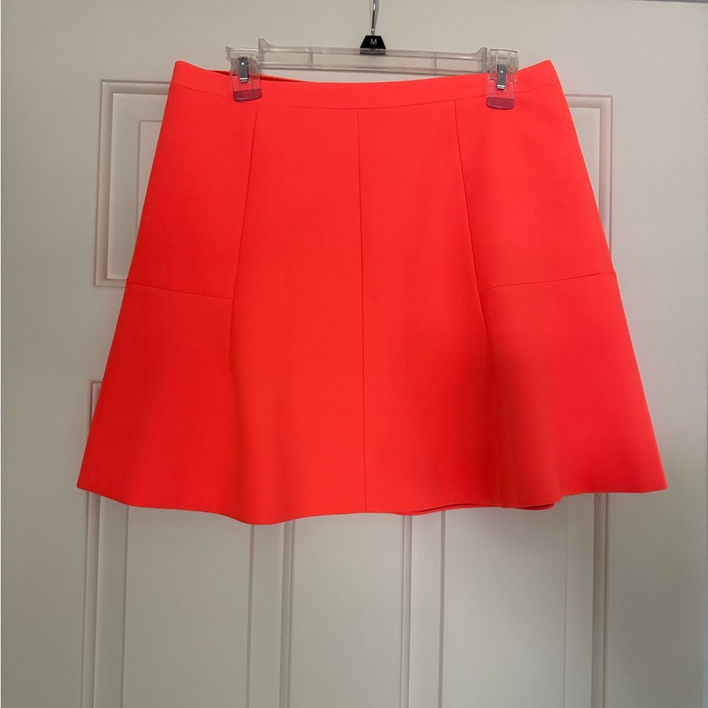 J. Crew Bright Orange Mini A-Line Skirt